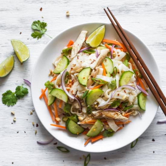 Lemongrass Chicken Noodle Salad