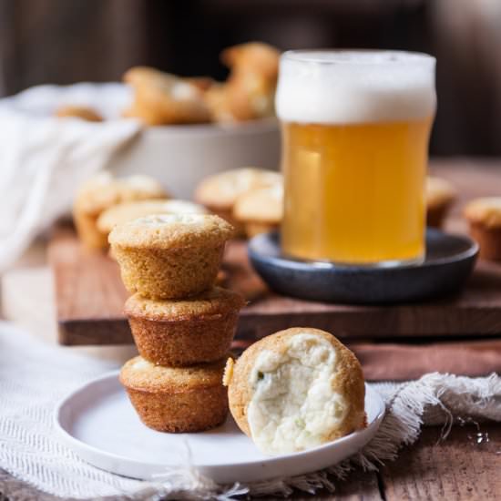Jalapeno Cream Cheese Stuffed Muffins