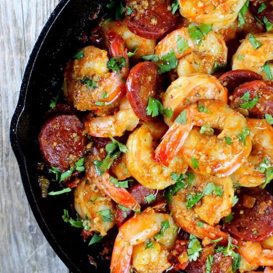 Sun-Dried Chorizo and Garlic Shrimp