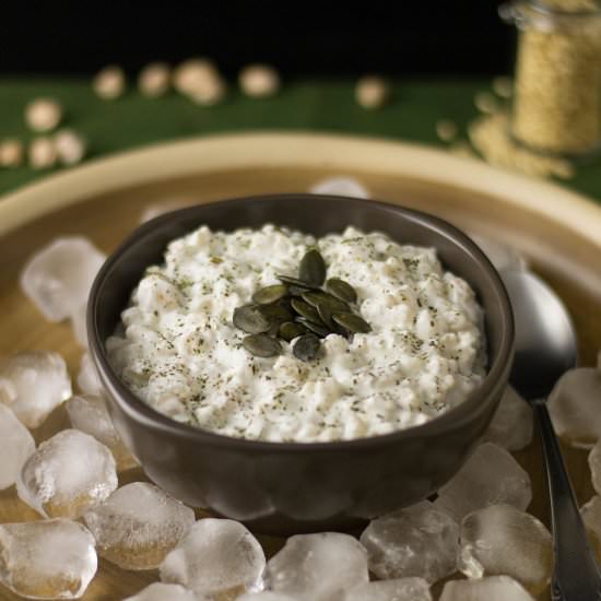 Cold Wheat Yogurt Soup