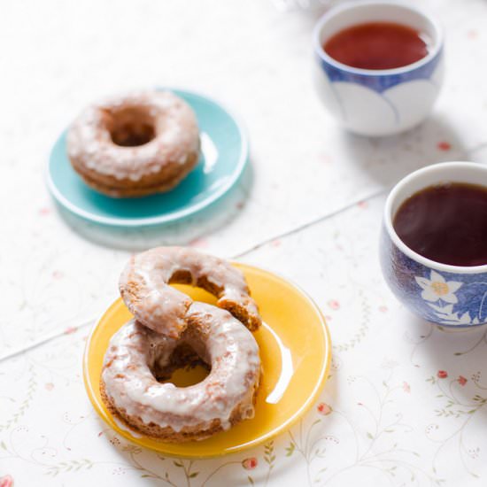 Baked Banana Doughnuts
