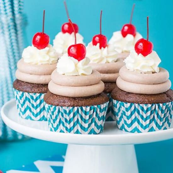 Chocolate Malt Cupcakes