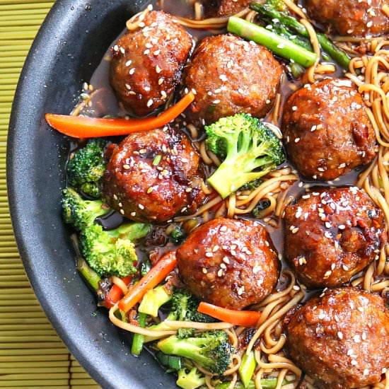 Sesame Chicken Meatballs