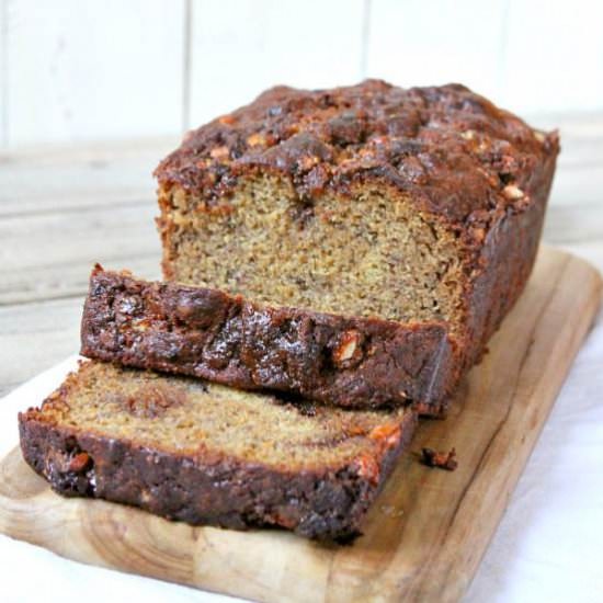 Snickers Bar Banana Bread