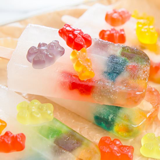 Gummy Bear Coconut Ice Pops