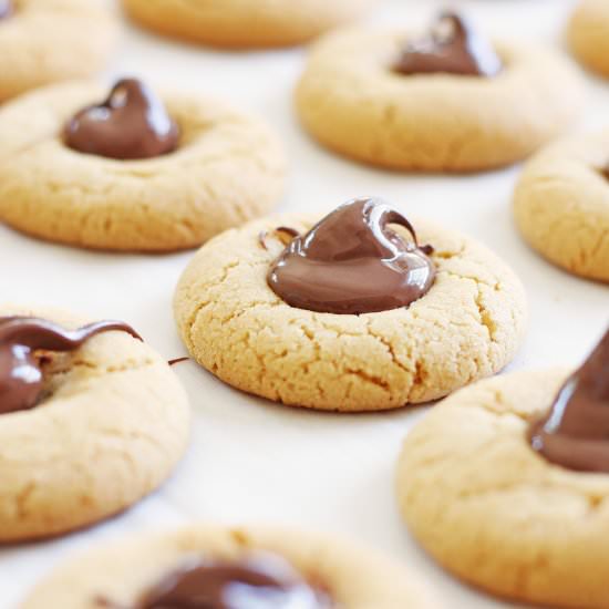 Nutella Peanut Butter Cookies