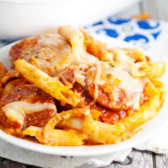 Salami Pasta Bake