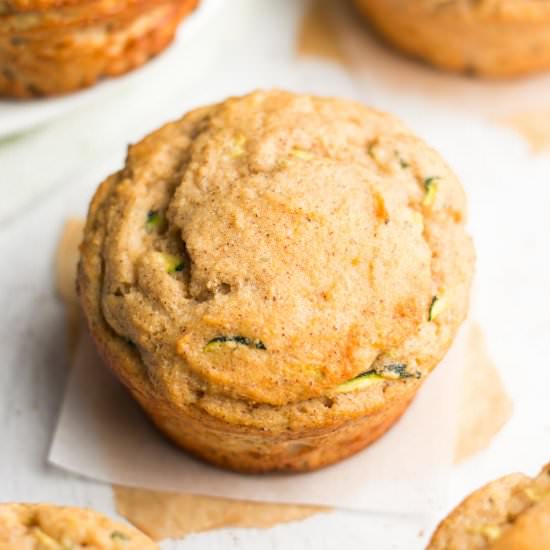 Zucchini Bread Protein Muffins