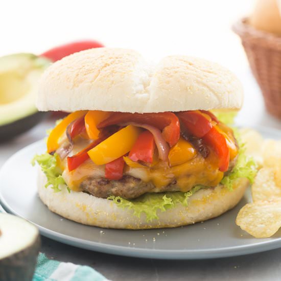 Fajita Turkey Burgers