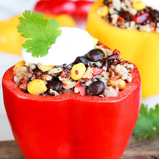 Southwest Grains Stuffed Peppers