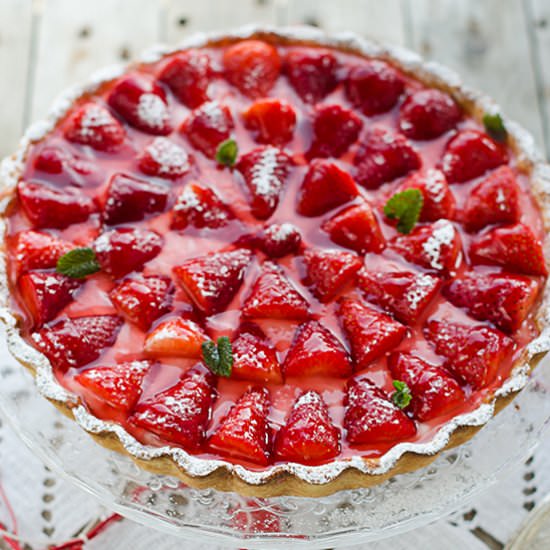 Strawberry Mascarpone Tart