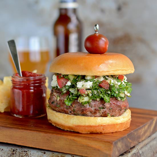 Tabouleh Turkey Burgers