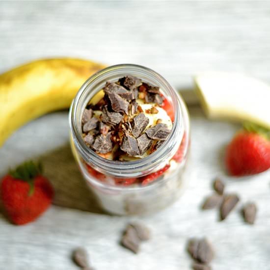 Banana Split Overnight Oats