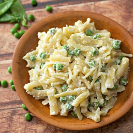 Parmesan Pea Pasta Salad