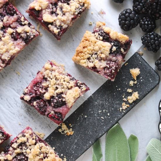Blackberry-Sage Pie Bars