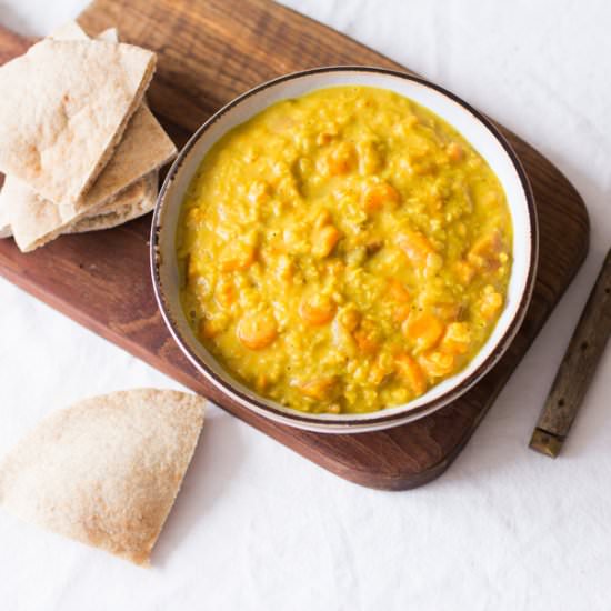 Easy Red Lentil Coconut Curry