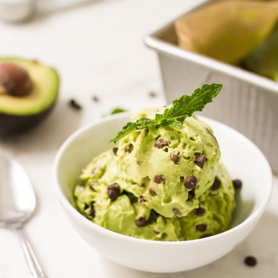 Avocado Mint Chocolate Ice Cream