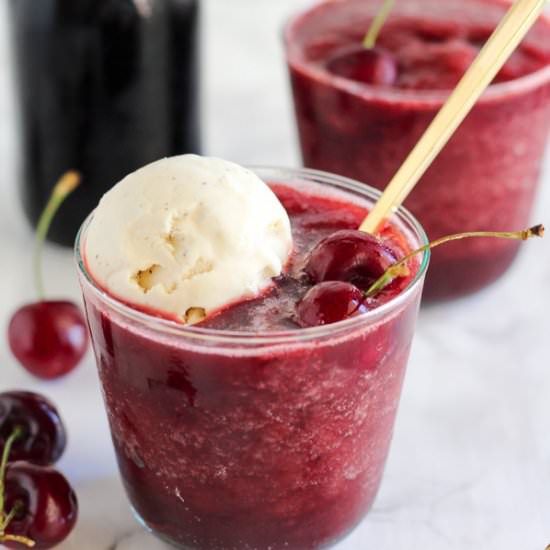 Frozen Cherry Daiquiri Floats