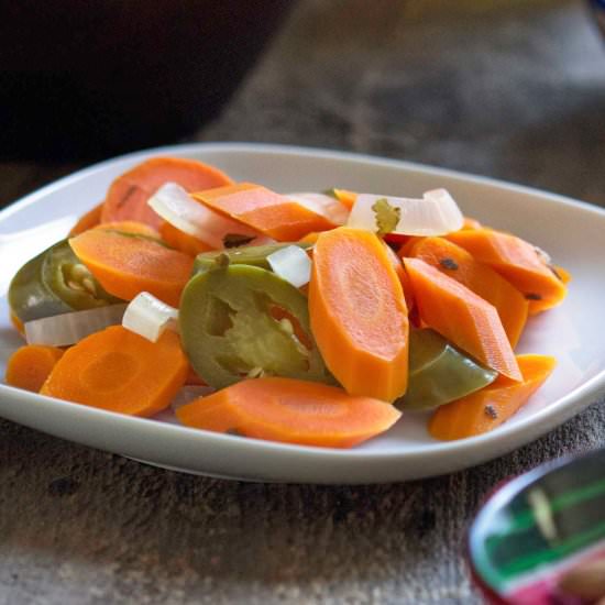 Mexican Pickled Carrots