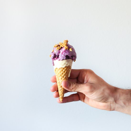 Blueberry Cheesecake Ice Cream