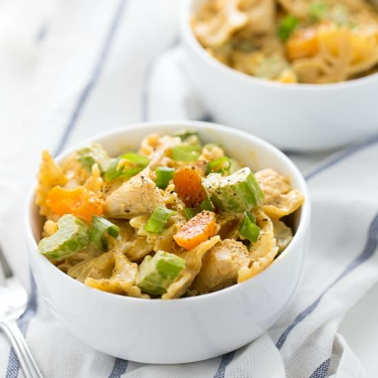 Creamy Curried Chicken Pasta Salad