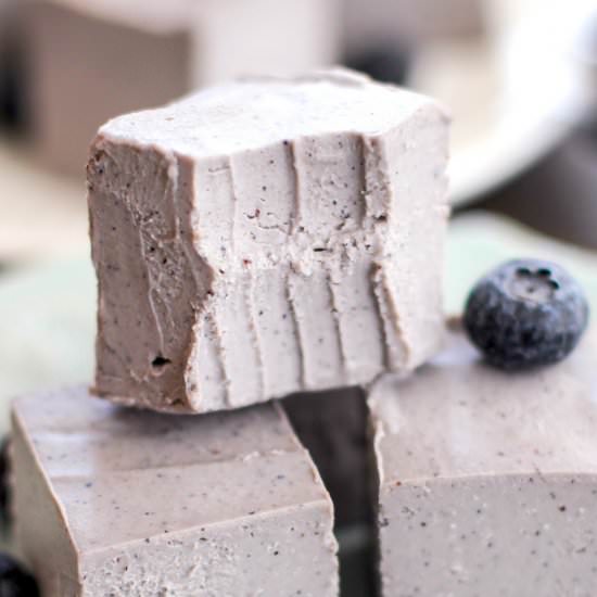 Guilt Free Raw Blueberry Fudge
