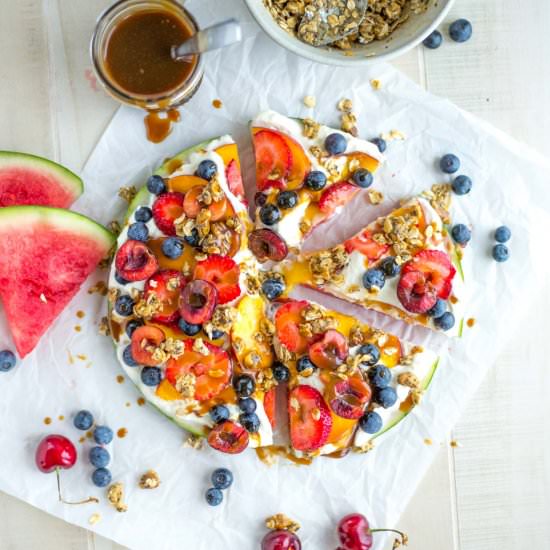 Fruit Pizza with Watermelon Crust