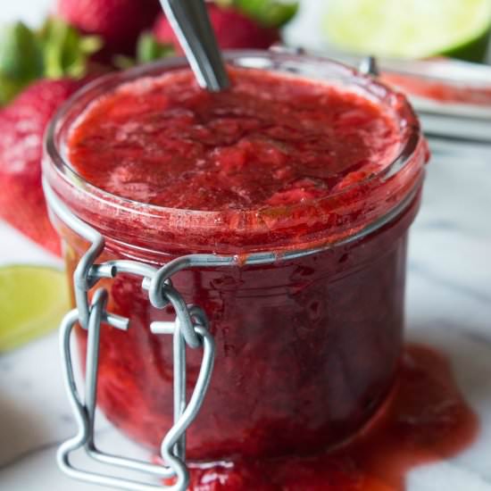 Strawberry Margarita Dessert Sauce