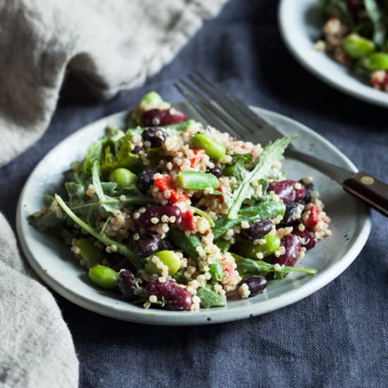 Protein Packed Quinoa Bean Salad