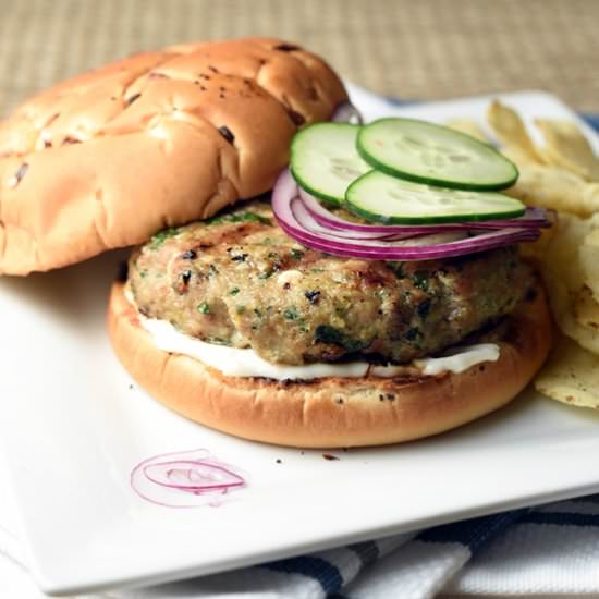 Spinach and Feta Turkey Burgers