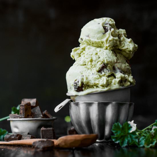 Dairy Free Mint Chocolate Ice-Cream