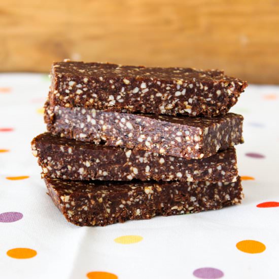 Raw Chocolate Cherry Chia Bars