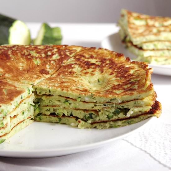 Zucchini Feta Pancakes
