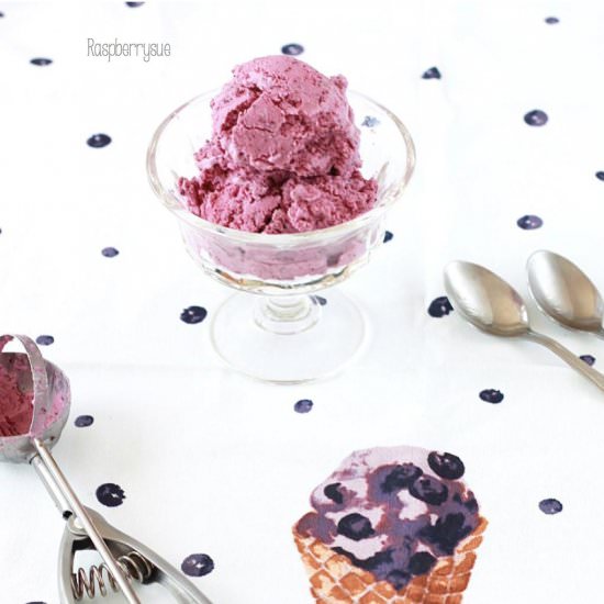 Blueberry Yogurt Ice Cream