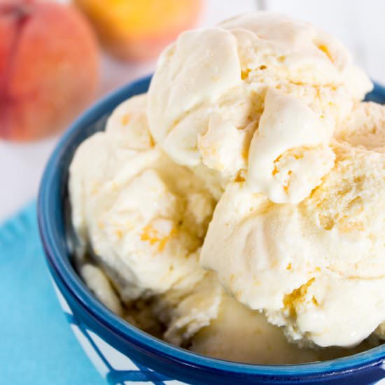 Old Fashioned Peach Ice Cream