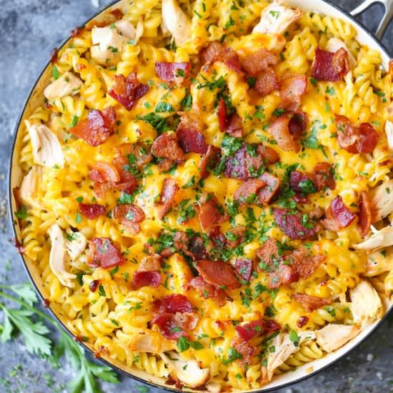 One Pot Chicken Ranch Pasta