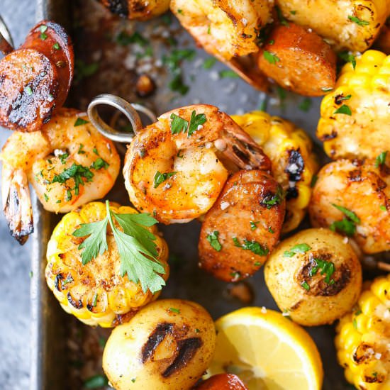 Shrimp Boil Kabobs