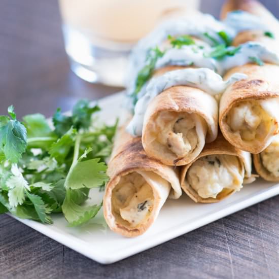 Baked Chicken Flautas