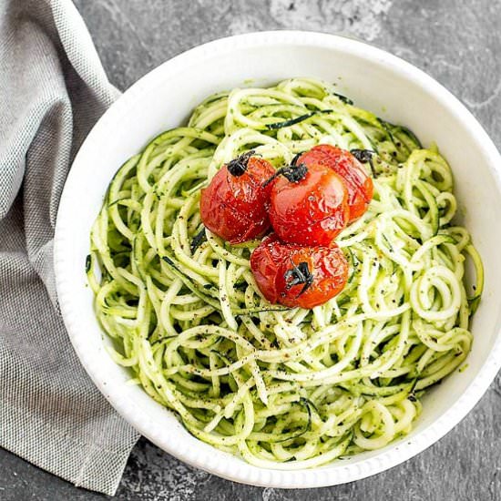 Zucchini Noodles with Avocado Sauce