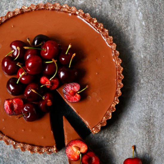 Cherry Chocolate Tart