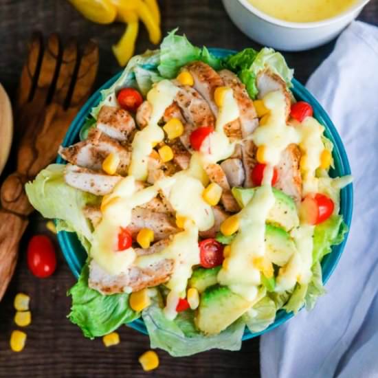 Cheddar Cheese Sauce Chicken Salad