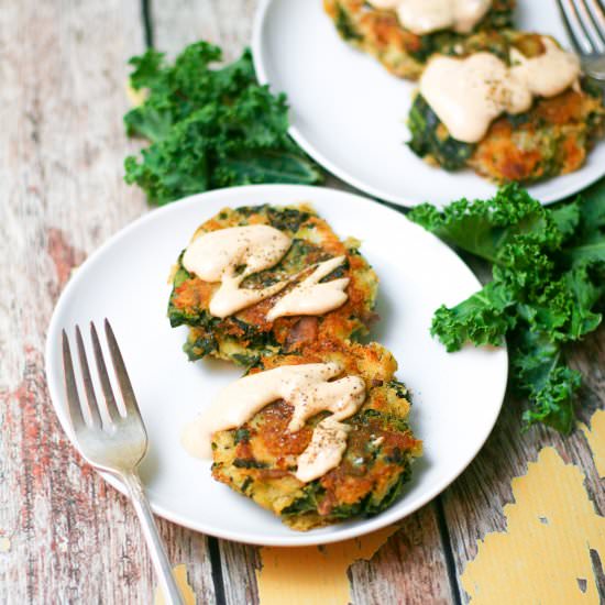 Potato Kale Cakes