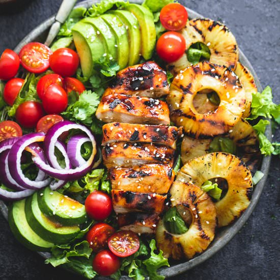 Grilled Teriyaki Chicken Salad