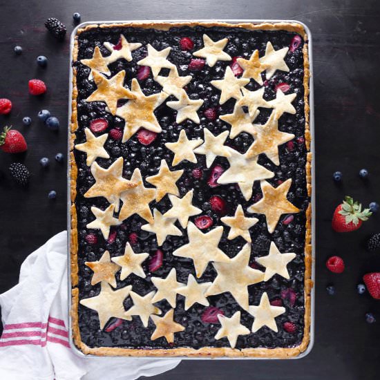 Mixed Berry Slab Pie