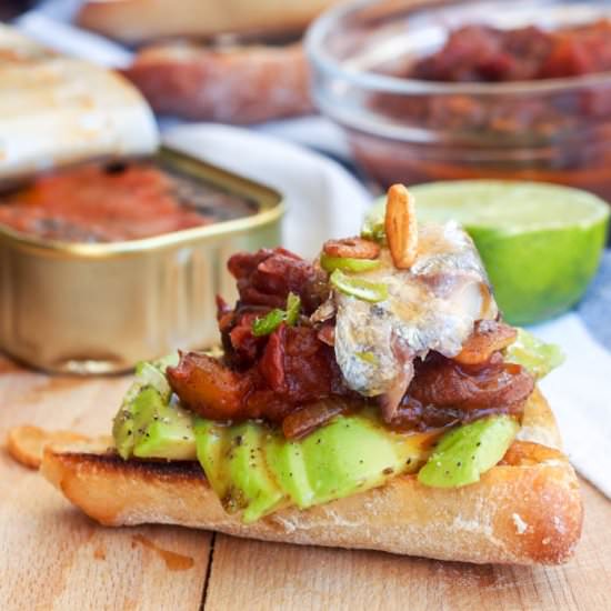 Sardine Toast with Avocado