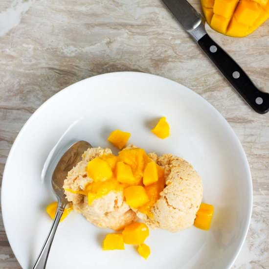 No Churn Mango Ice Cream