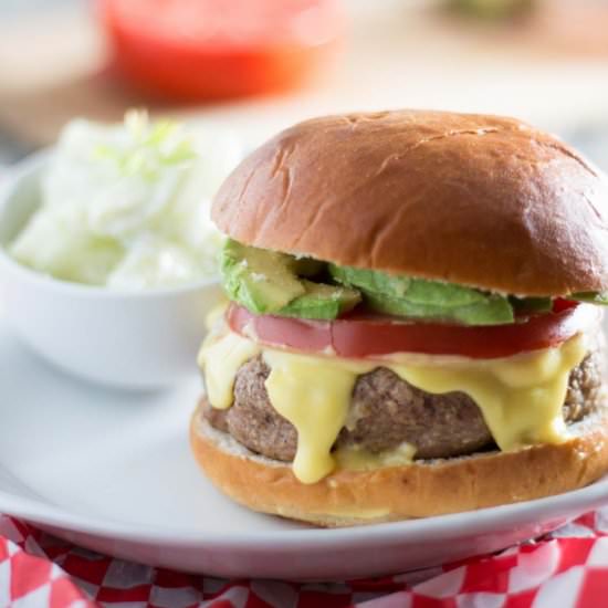 Turkey Burgers with Hollandaise