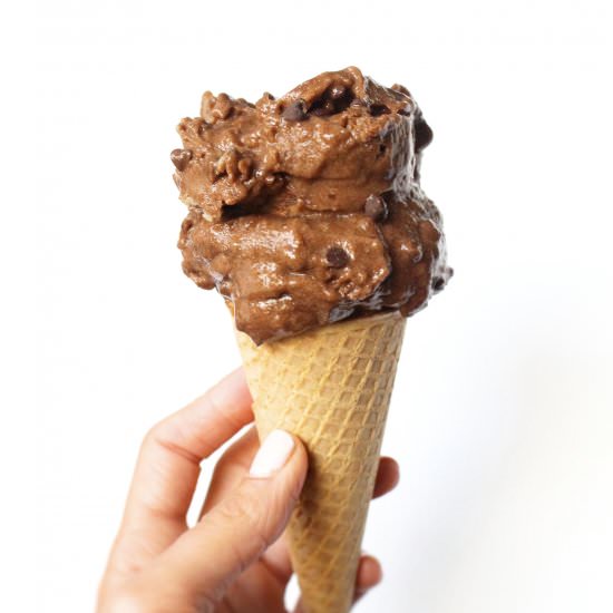 Salted Double Chocolate “Ice Cream”