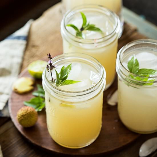 Lychee, Thai Basil & Ginger Limeade