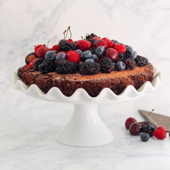 Single Layer Chocolate Cake